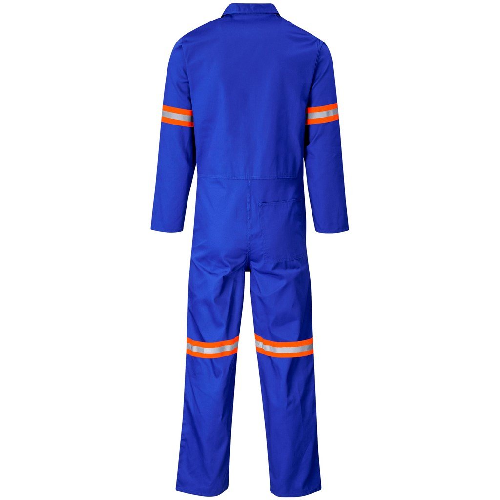 Safety Polycotton Boiler Suit - Reflective Arms & Legs - Orange Tape - Image 10