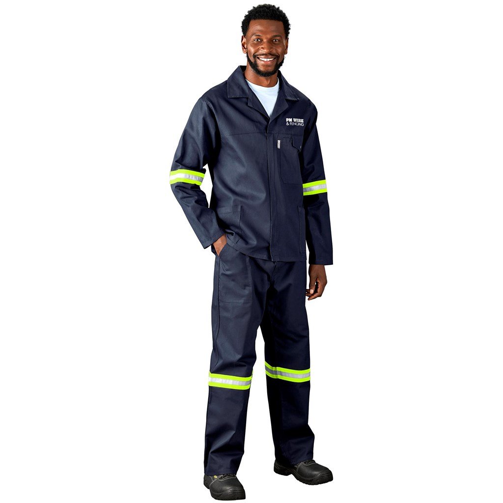 Artisan Premium 100% Cotton Jacket - Reflective Arms - Yellow Tape - Image 16