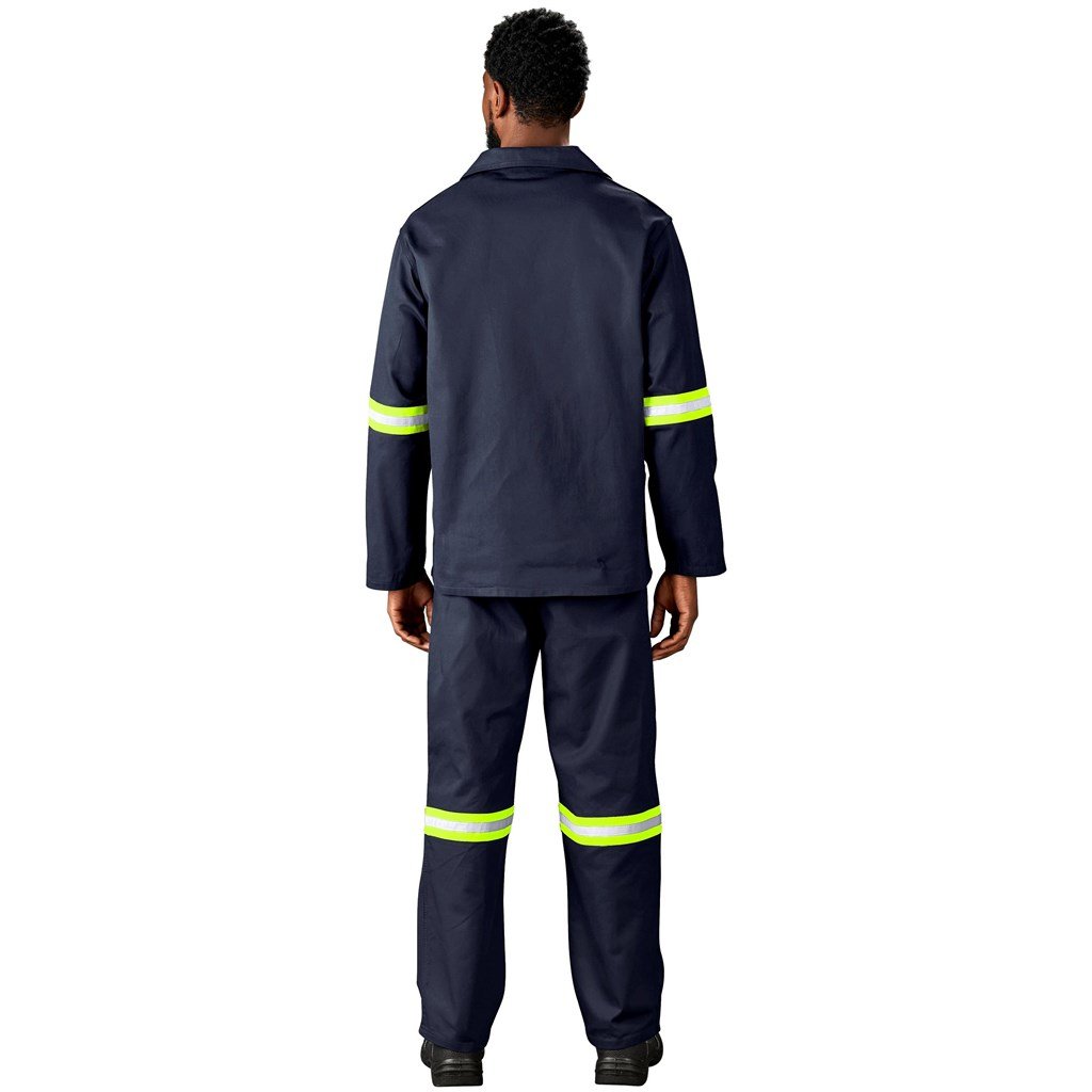 Artisan Premium 100% Cotton Jacket - Reflective Arms - Yellow Tape - Image 12