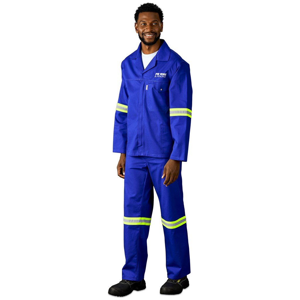 Artisan Premium 100% Cotton Jacket - Reflective Arms - Yellow Tape - Image 10