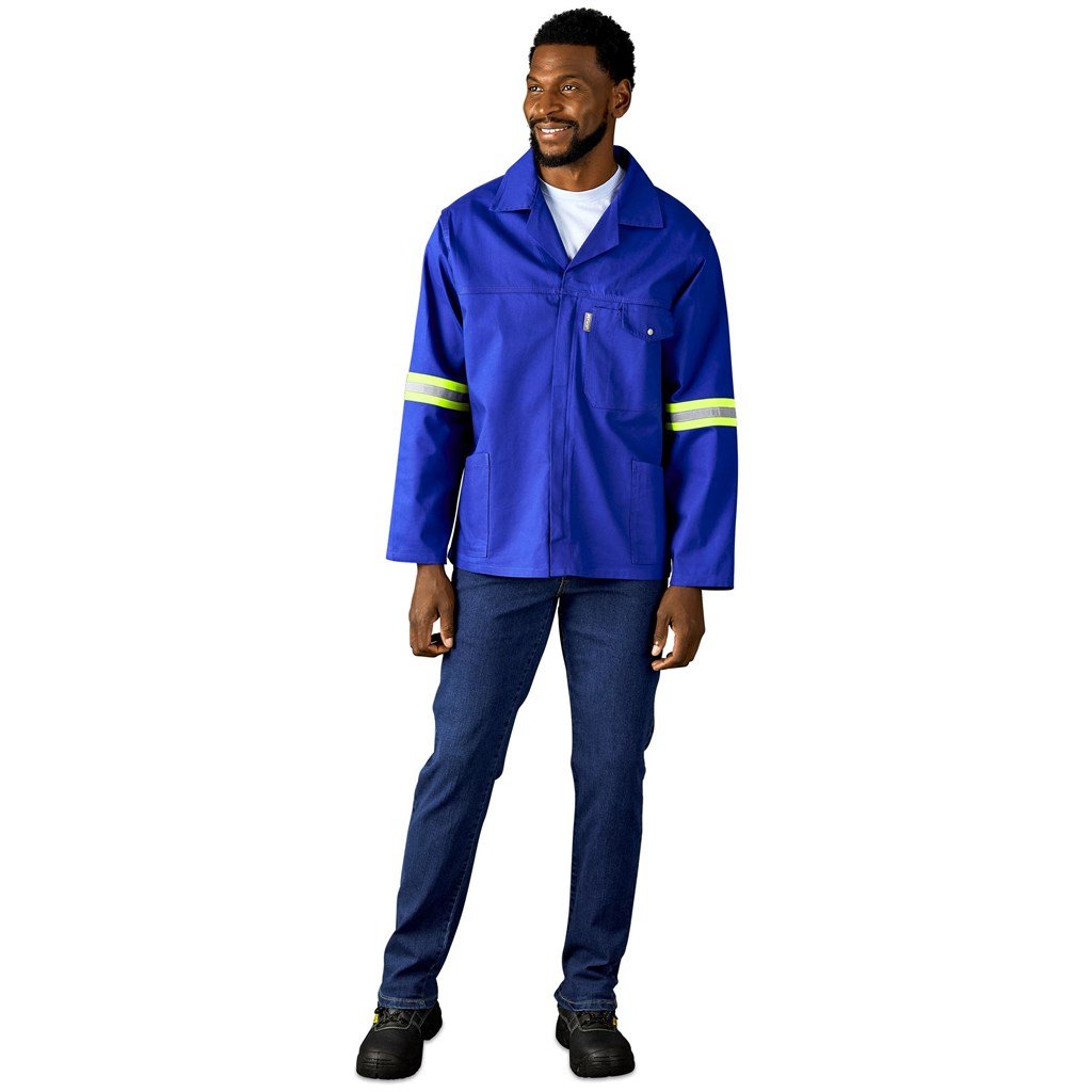 Artisan Premium 100% Cotton Jacket - Reflective Arms - Yellow Tape - Image 17