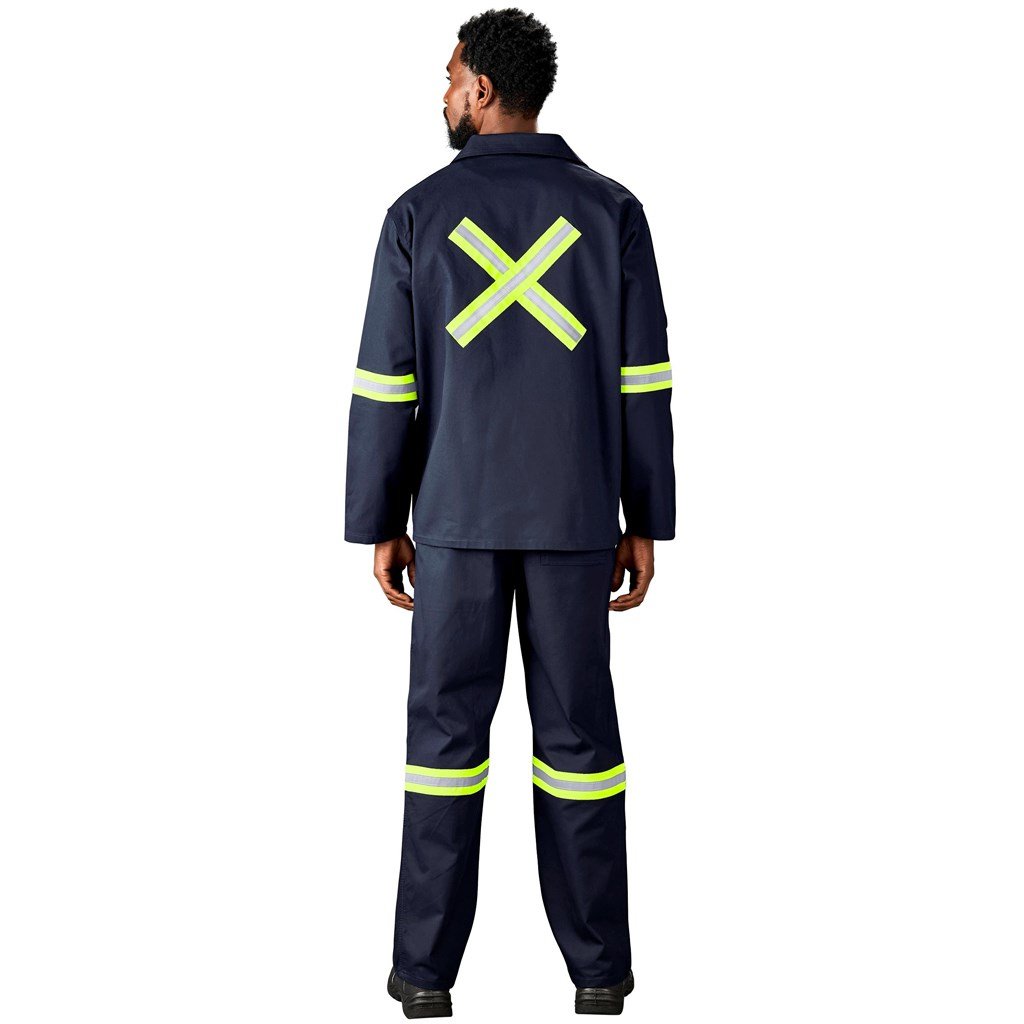 Artisan Premium 100% Cotton Jacket - Reflective Arms & Back - Yellow Tape - Image 21