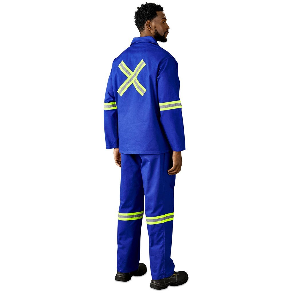 Artisan Premium 100% Cotton Jacket - Reflective Arms & Back - Yellow Tape - Image 19