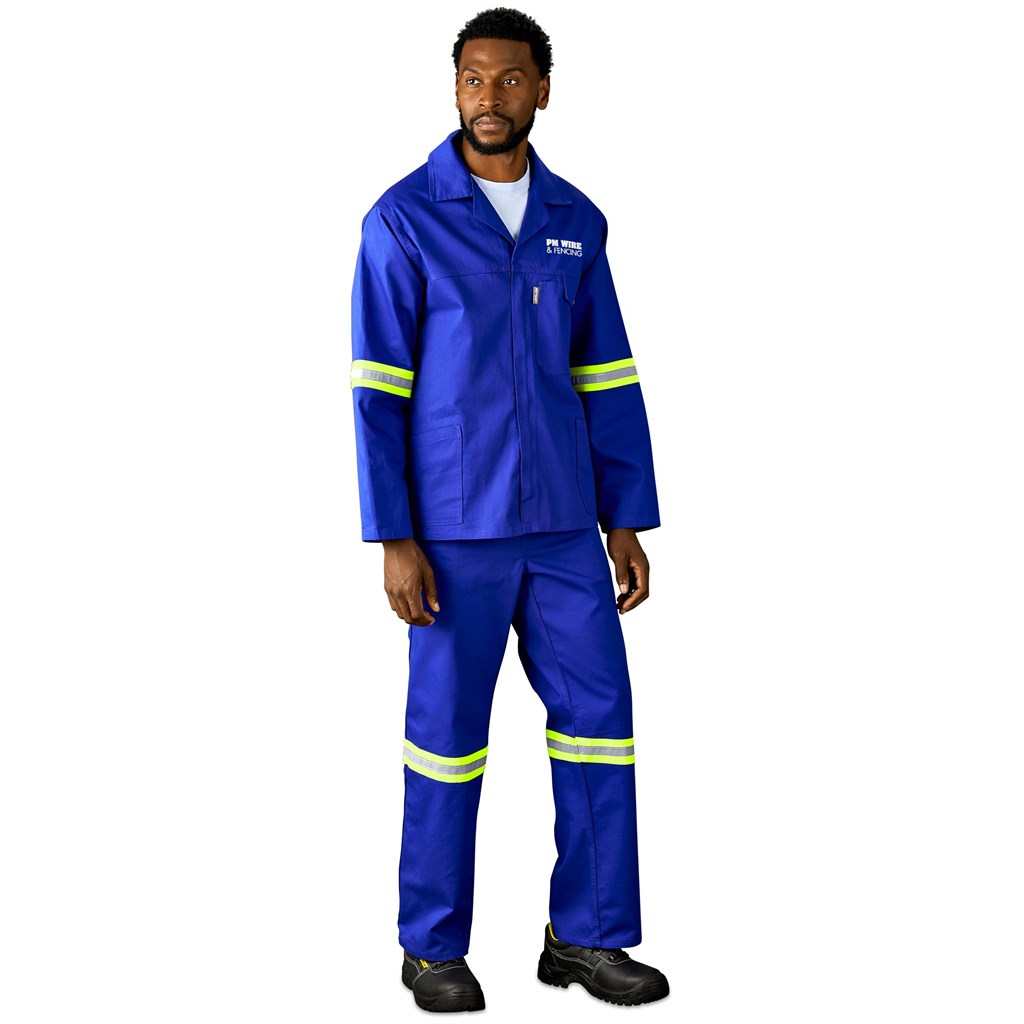 Artisan Premium 100% Cotton Jacket - Reflective Arms & Back - Yellow Tape - Image 10
