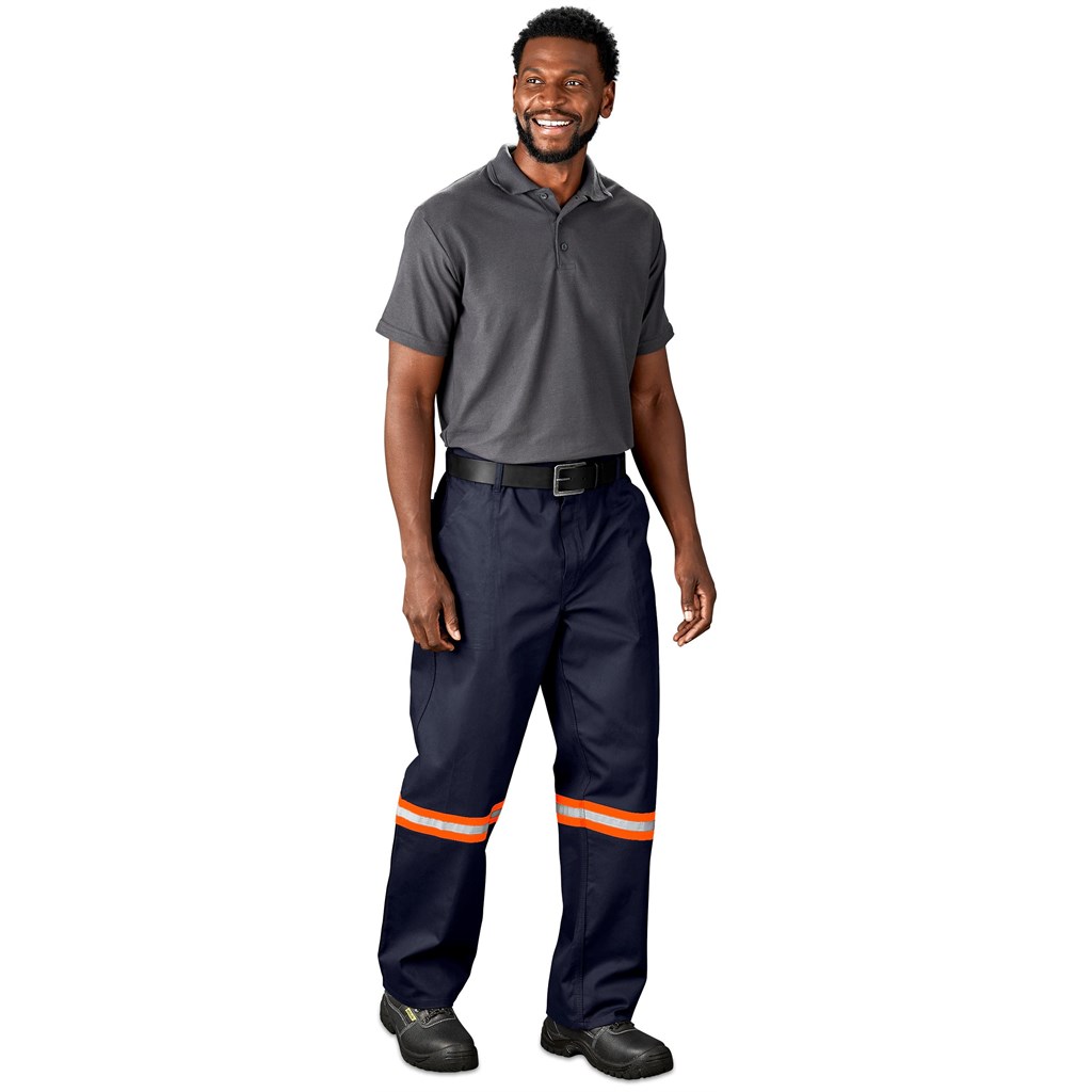 Artisan Premium 100% Cotton Pants - Reflective Legs - Orange Tape - Image 15
