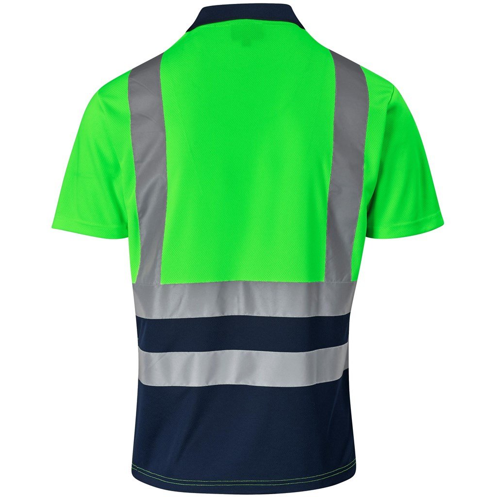 Surveyor Two-Tone Hi-Viz Reflective Golf Shirt - Image 12