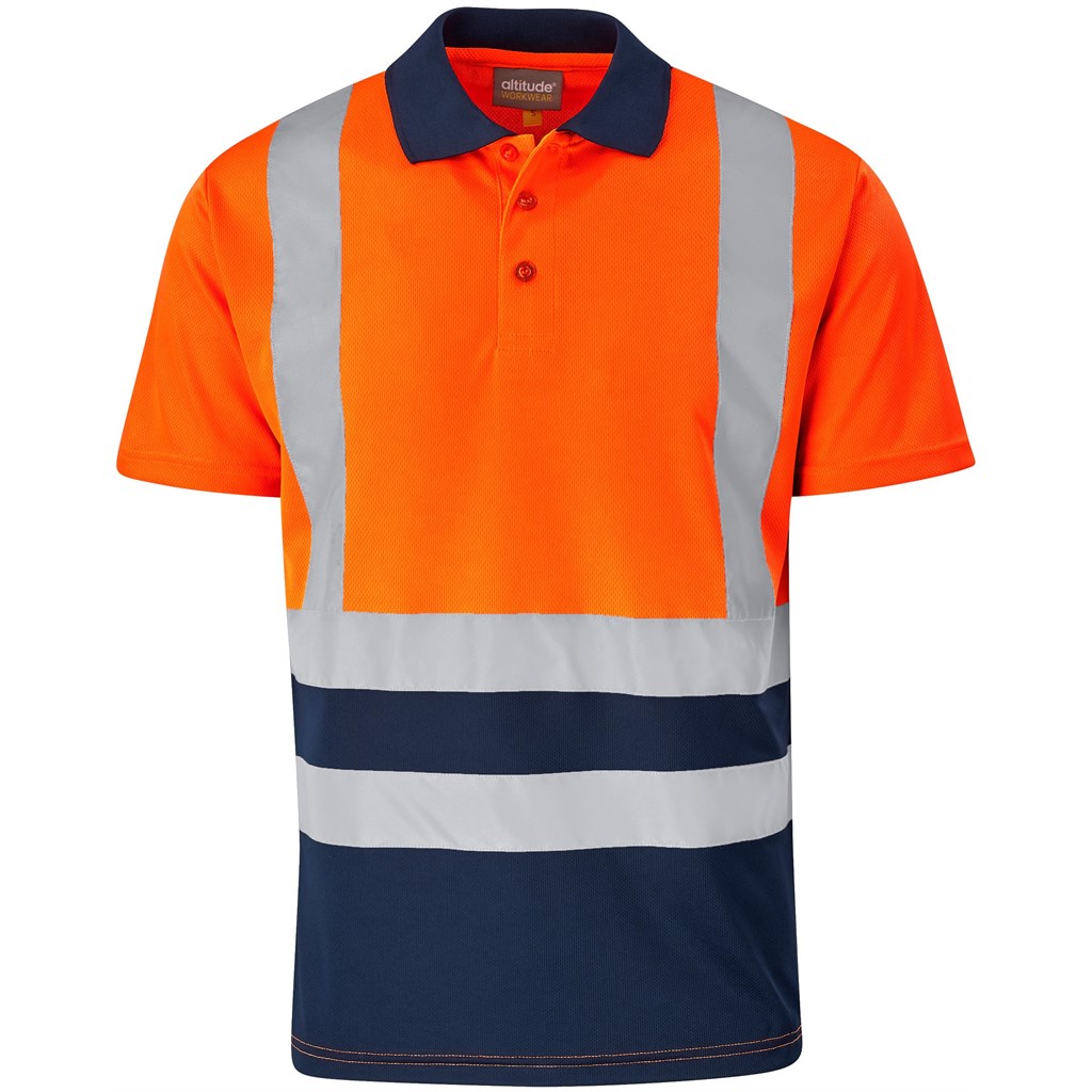 Surveyor Two-Tone Hi-Viz Reflective Golf Shirt - Image 14