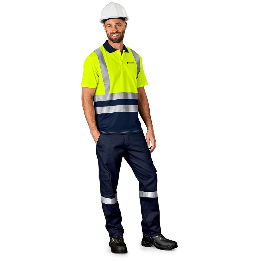 Surveyor Two-Tone Hi-Viz Reflective Golf Shirt - Image 10