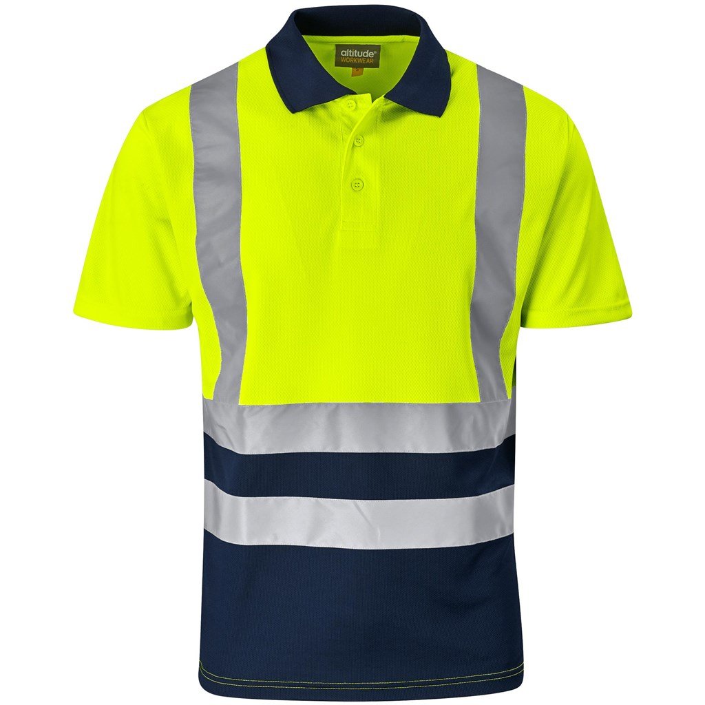 Surveyor Two-Tone Hi-Viz Reflective Golf Shirt - Image 17
