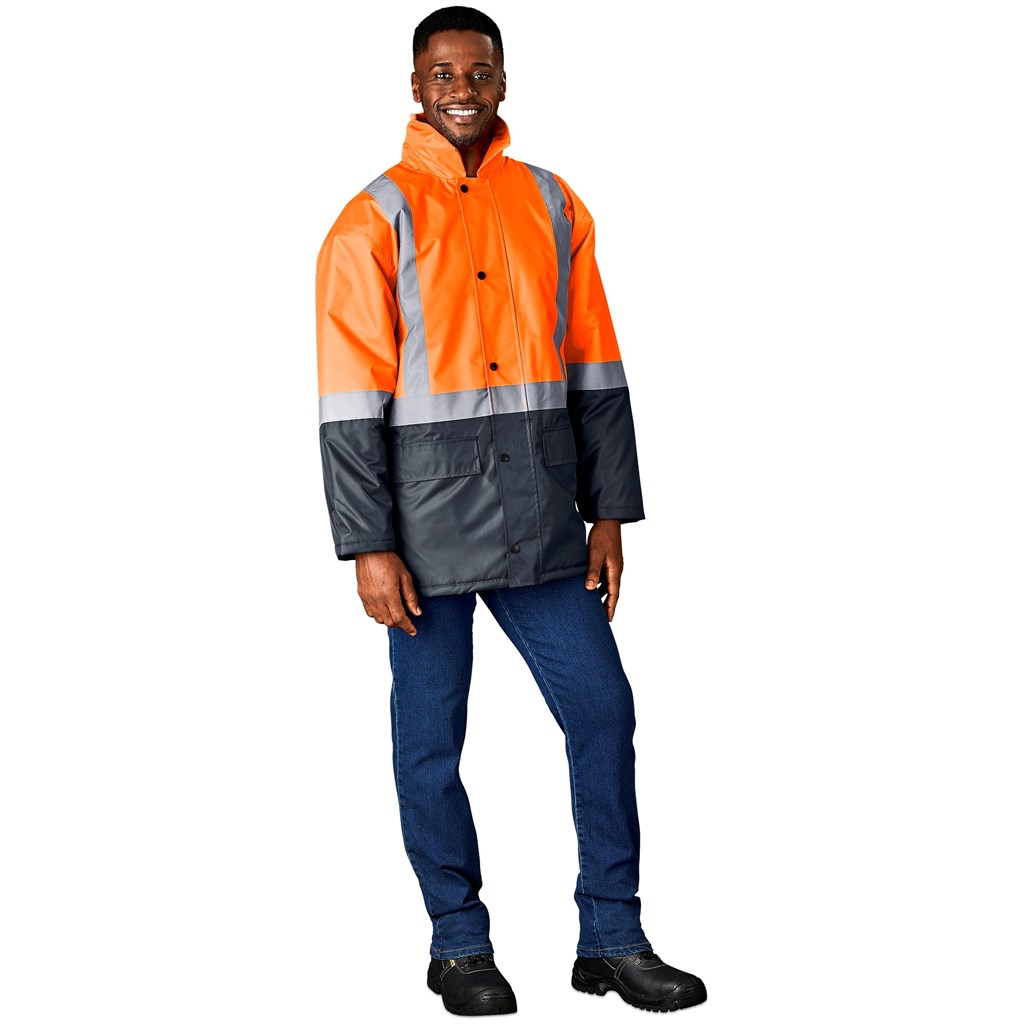 Hazard Padded Two-Tone Hi-Viz Reflective Jacket - Image 23