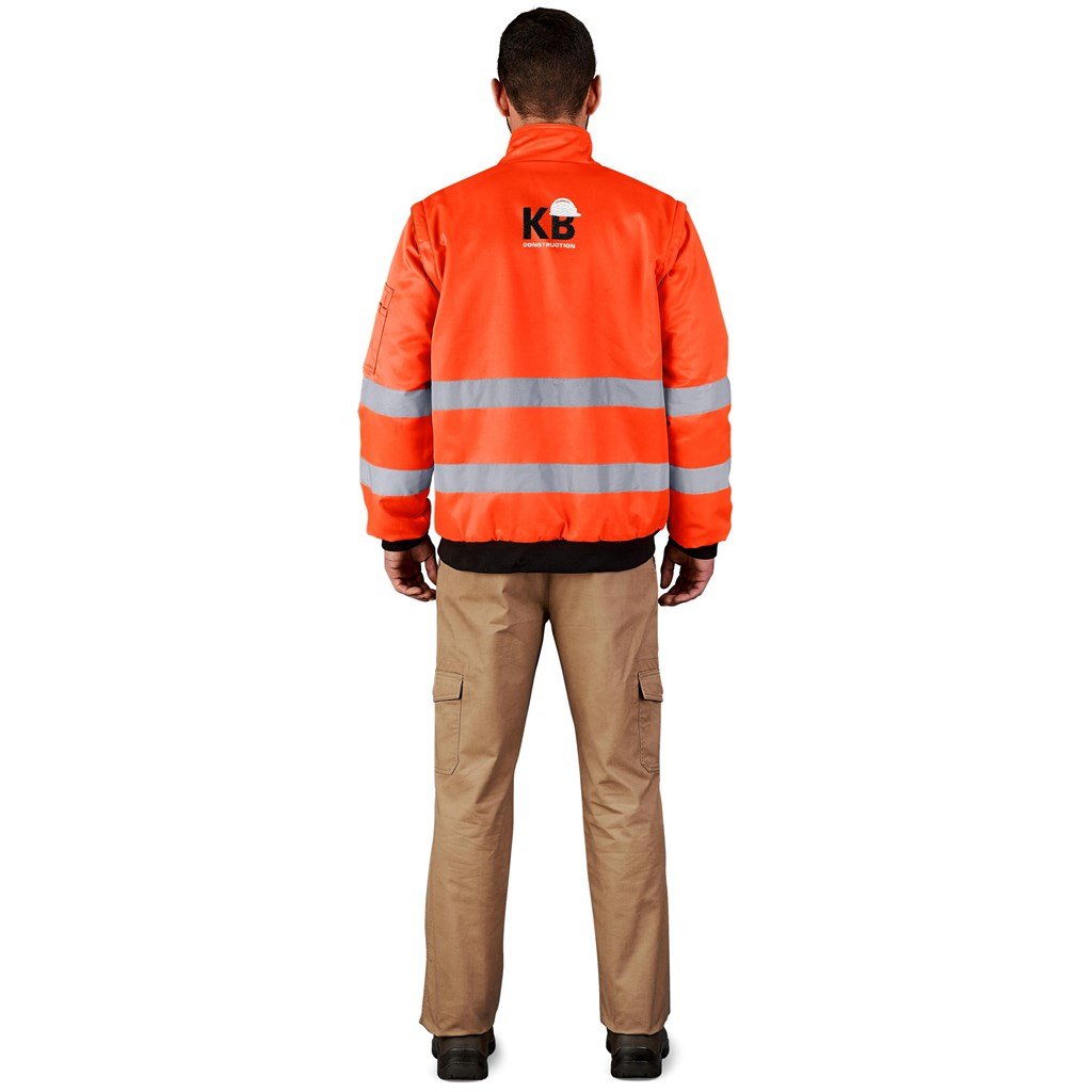 Techno Padded Hi-Viz Reflective Bunny Jacket - Image 6