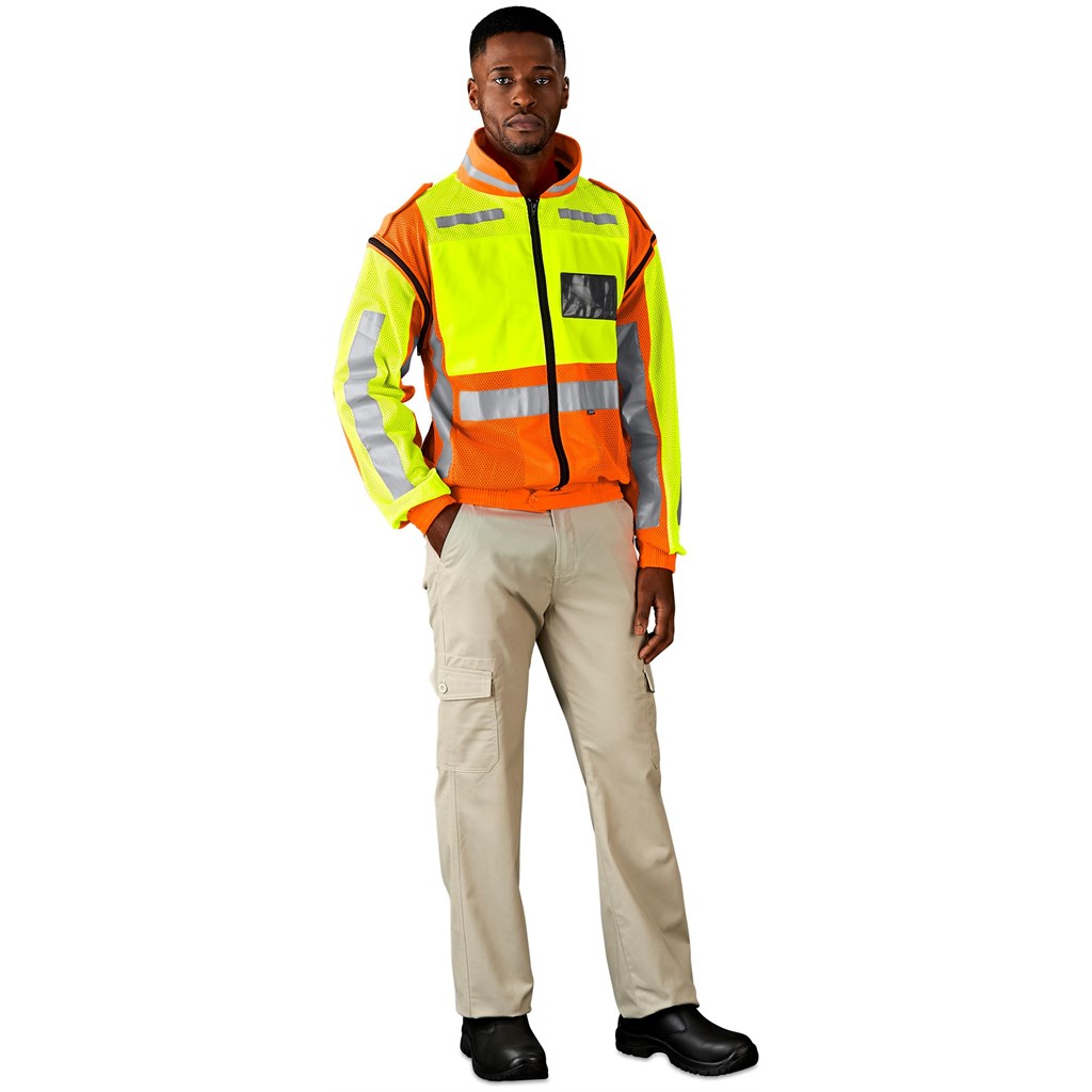 Metro Two-Tone Hi-Viz Reflective Zip-Off Jacket - Image 13