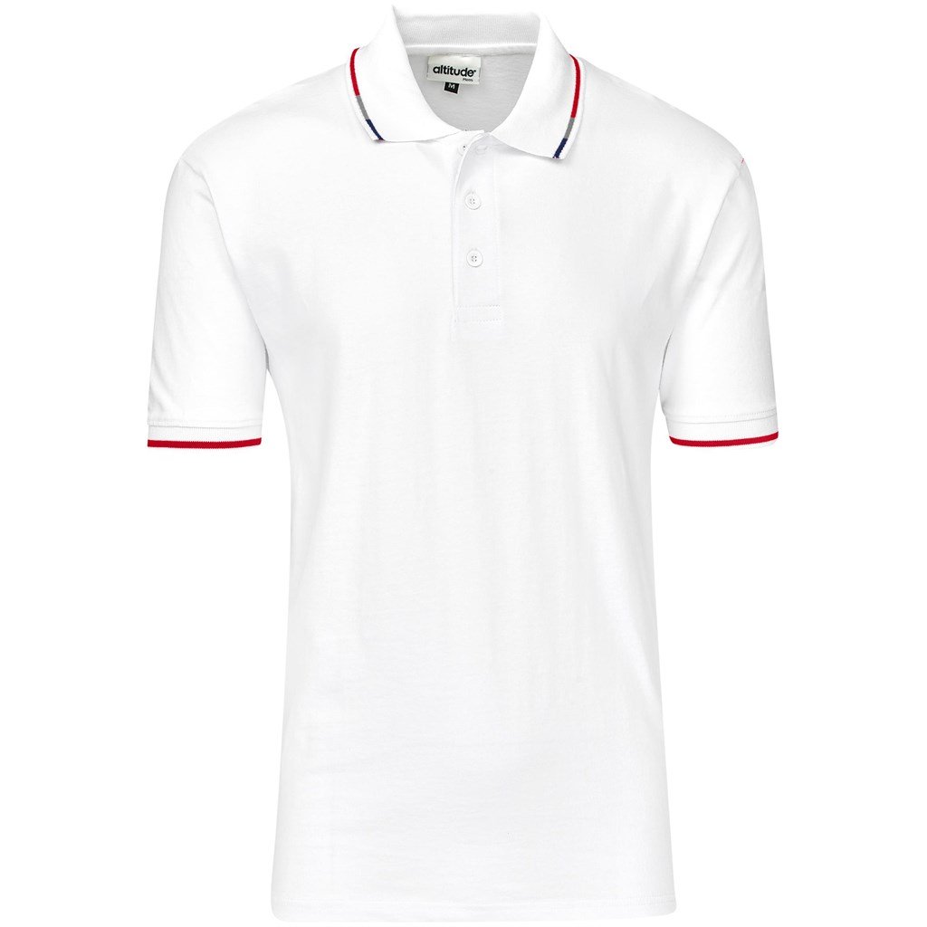 Mens Ash Golf Shirt - White - Image 3