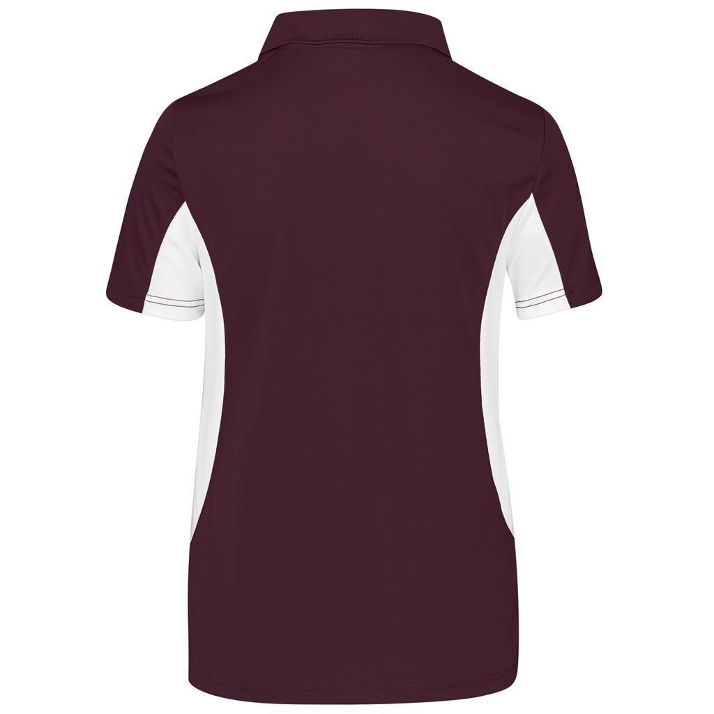 Kids Championship Golf Shirt - Maroon - Image 3