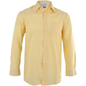 Mens Long Sleeve Drew Shirt - Yellow
