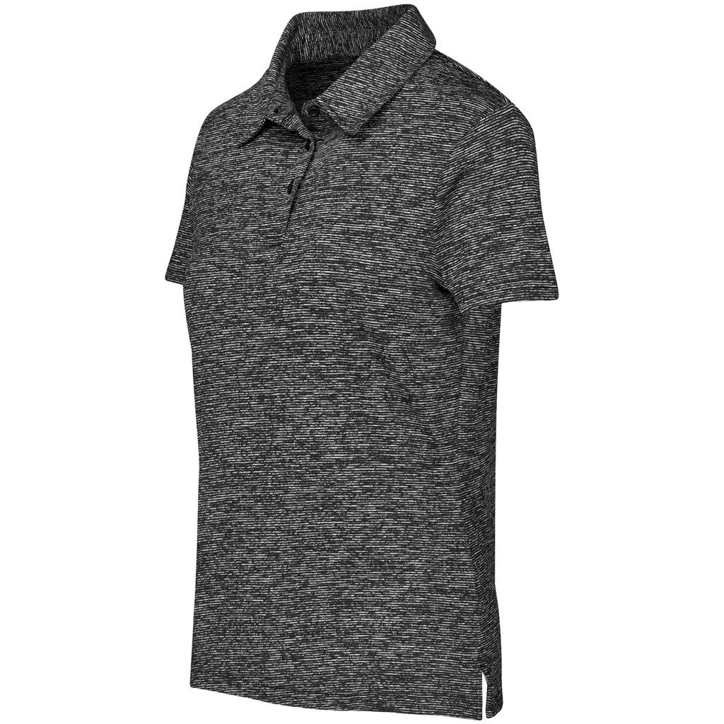 Ladies Echo Golf Shirt - Black - Image 3