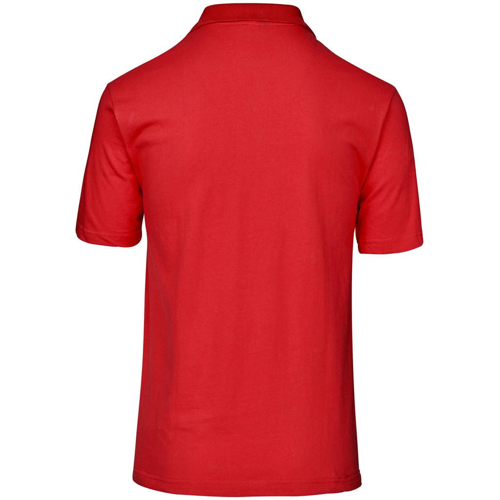 Mens Galway Golf Shirt - Red - Image 3