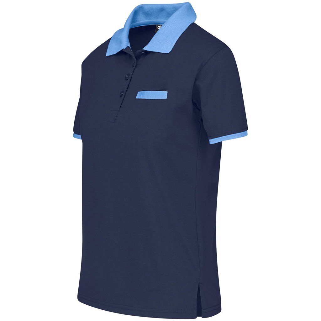 Ladies Caliber Golf Shirt - Navy - Image 3