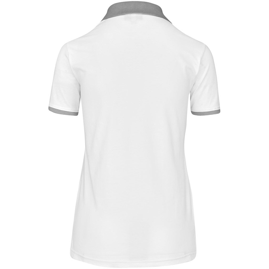 Ladies Caliber Golf Shirt - White - Image 3