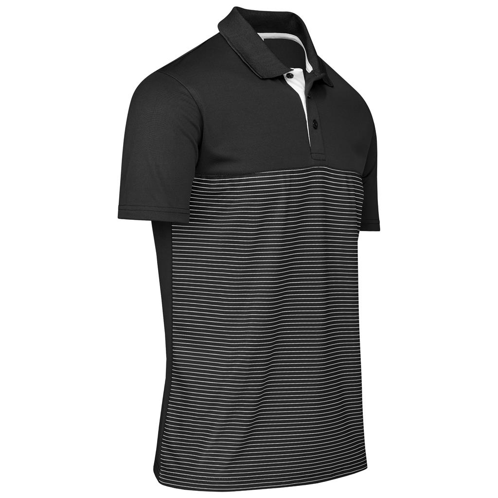 Mens Maestro Golf Shirt - Black - Image 3