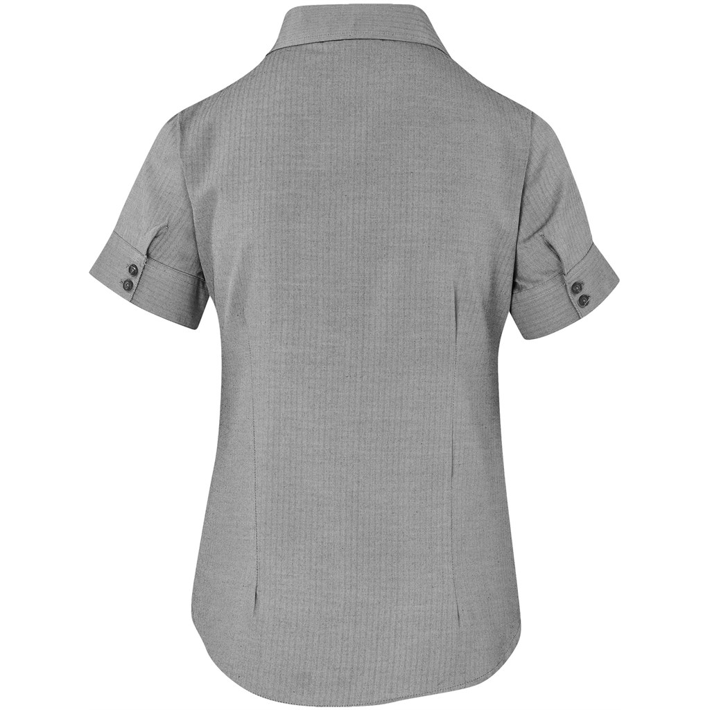 Ladies Short Sleeve Nottingham Shirt - Image 3