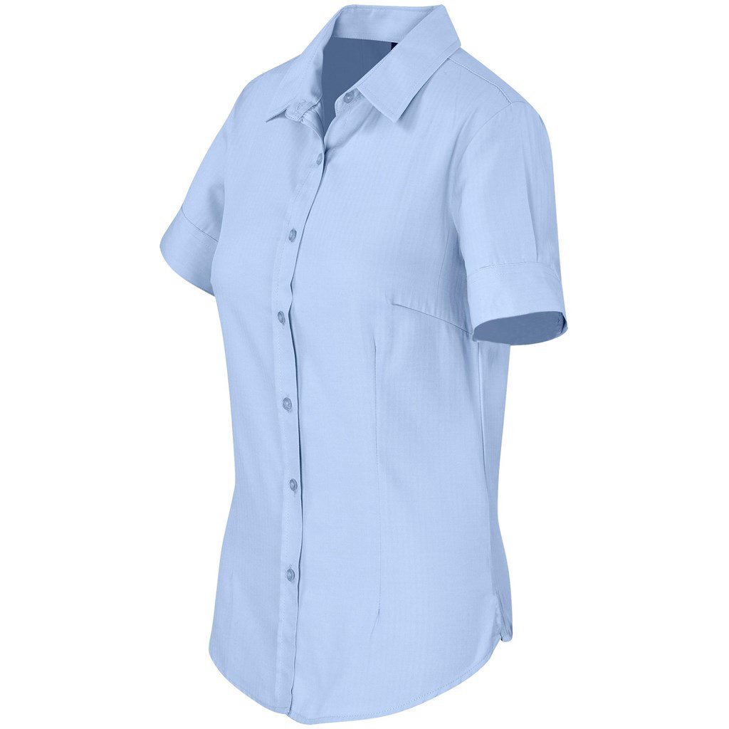 Ladies Short Sleeve Nottingham Shirt - Image 9