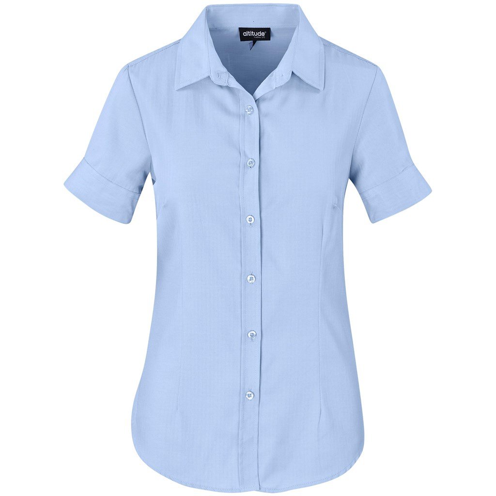 Ladies Short Sleeve Nottingham Shirt - Image 6