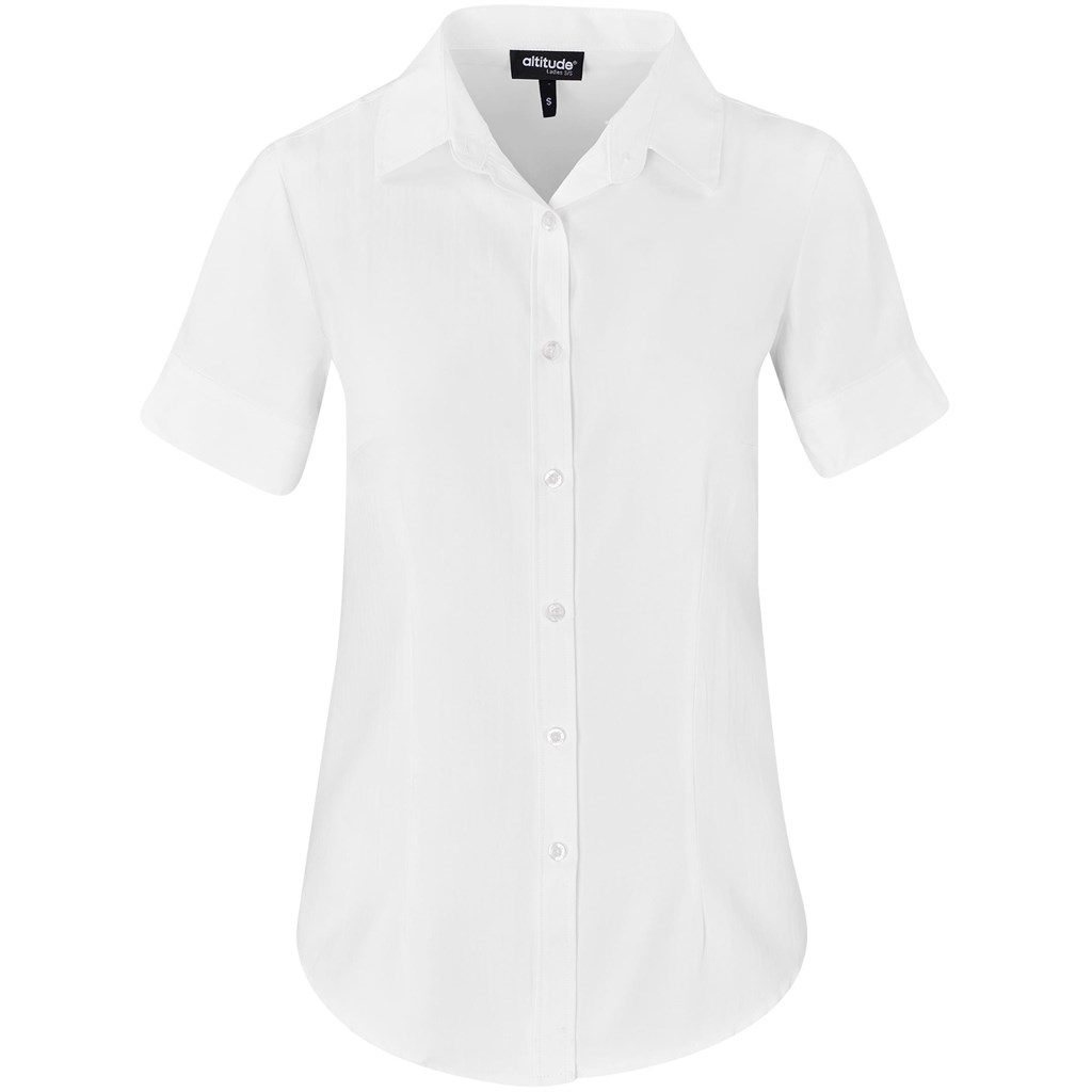 Ladies Short Sleeve Nottingham Shirt - Image 10