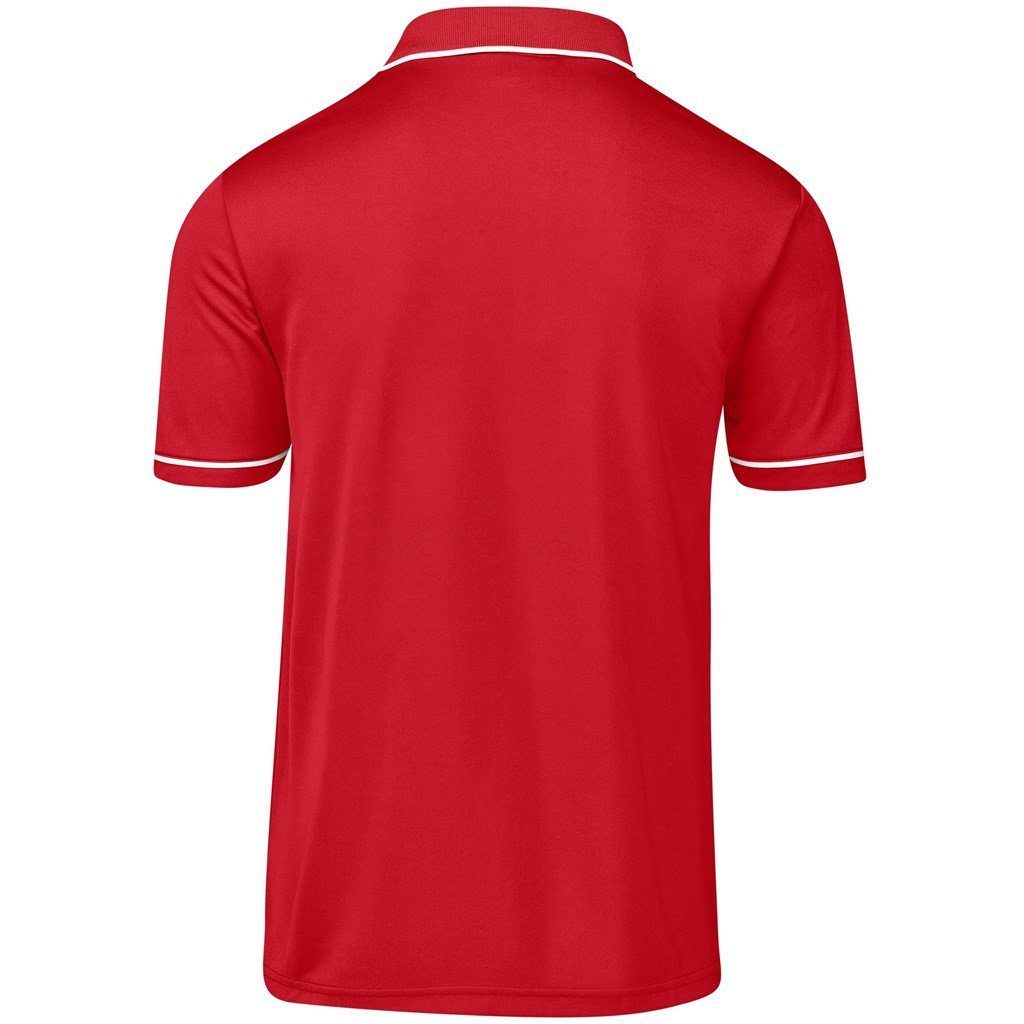 Mens Osaka Golf Shirt - Red - Image 3