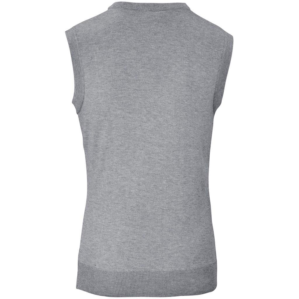 Mens Sleeveless Peru V-Neck Jersey - Grey