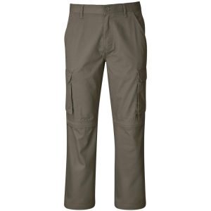 Mens Cargo Zip Off Pants - Khaki