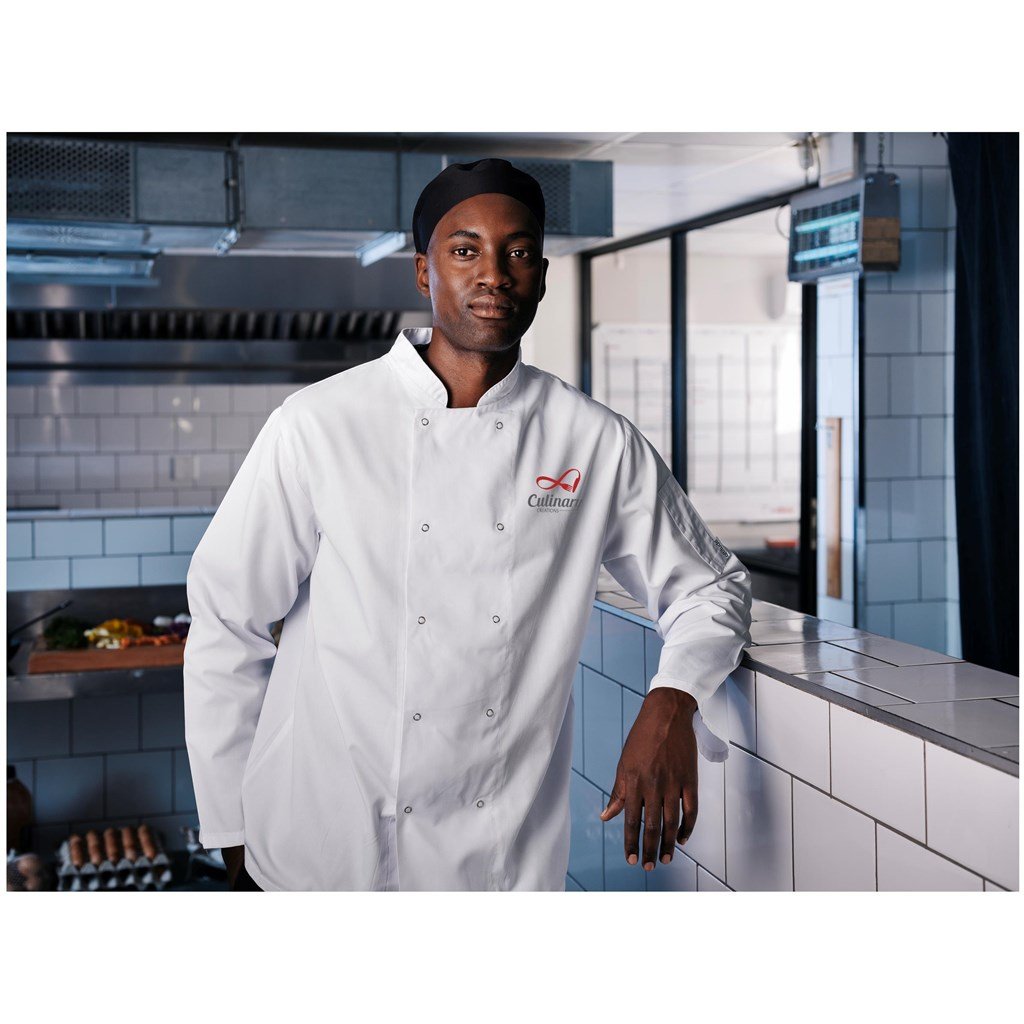 Unisex Long Sleeve Zest Chef Jacket - Image 6