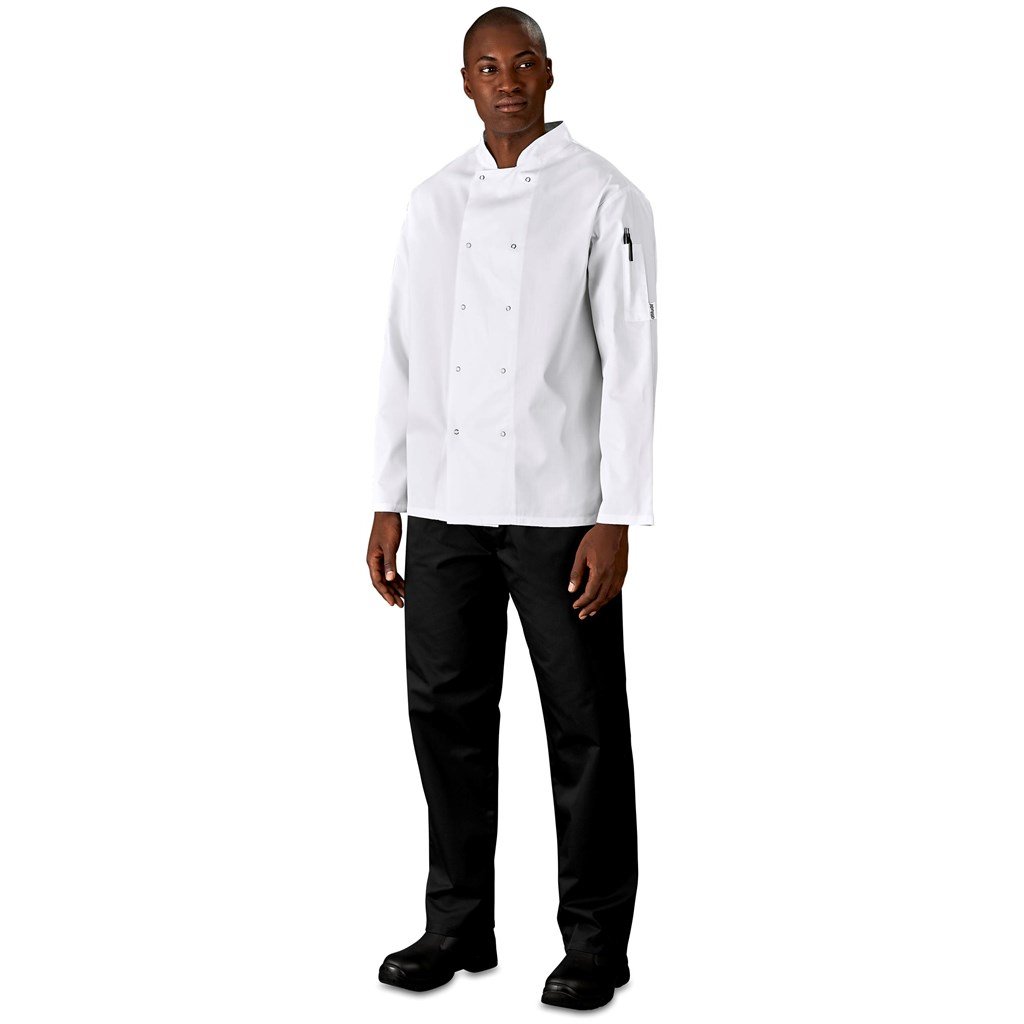 Unisex Long Sleeve Zest Chef Jacket - Image 3