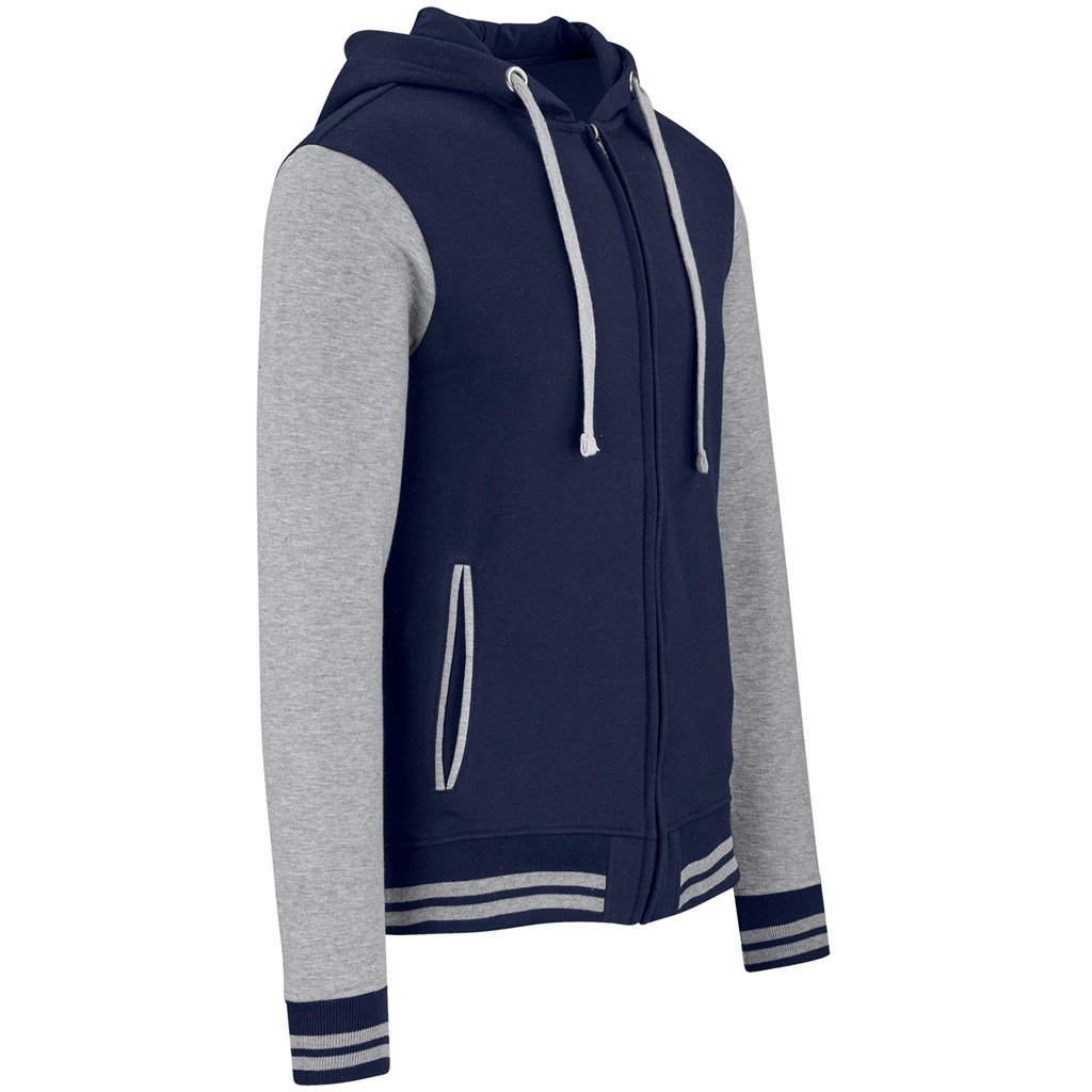 Mens Princeton Hooded Sweater - Navy - Image 3