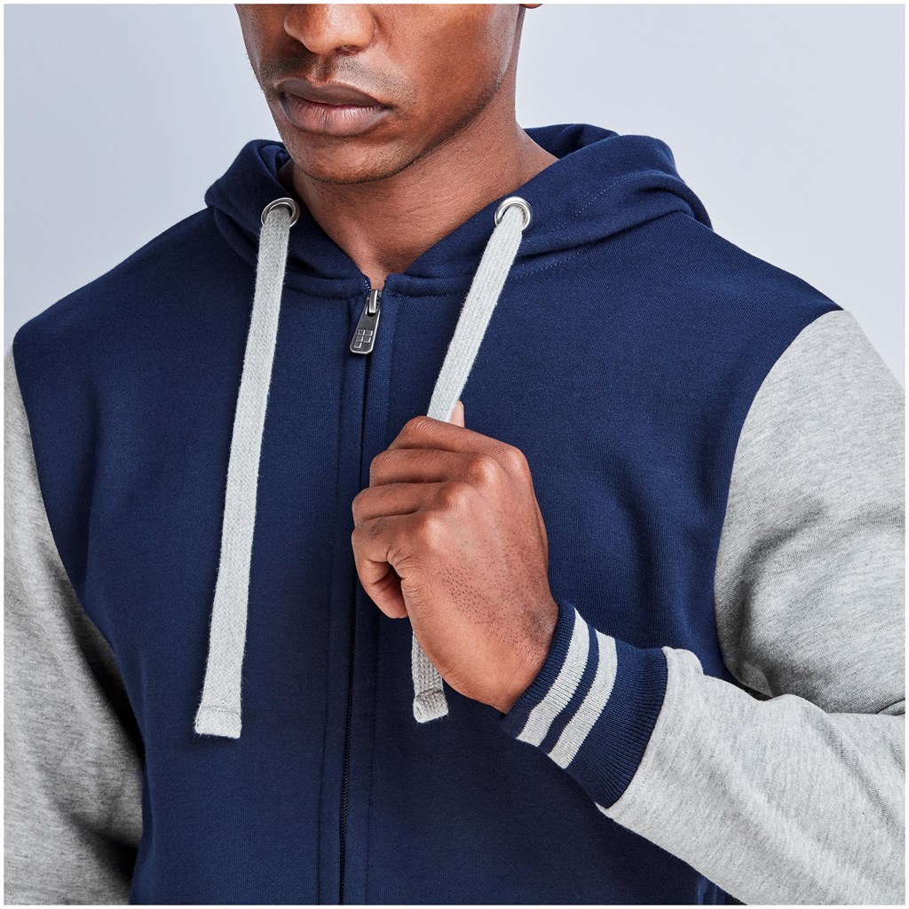 Mens Princeton Hooded Sweater - Navy - Image 4