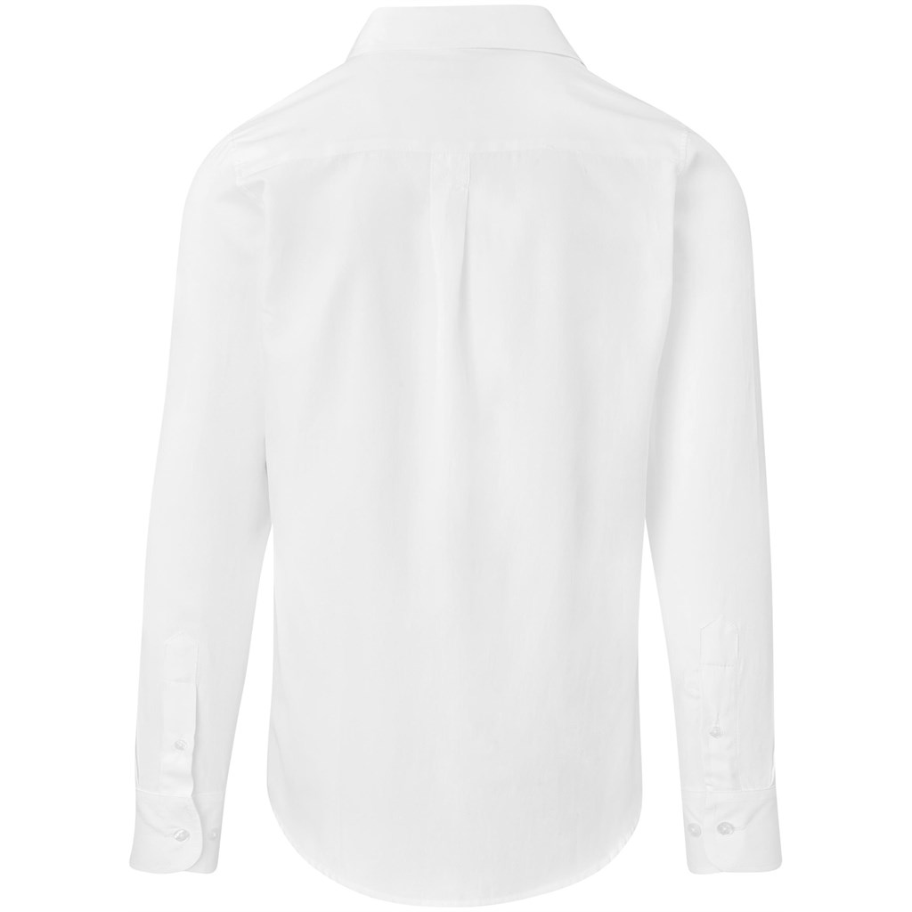 Mens Long Sleeve Wallstreet Shirt - White - Image 3