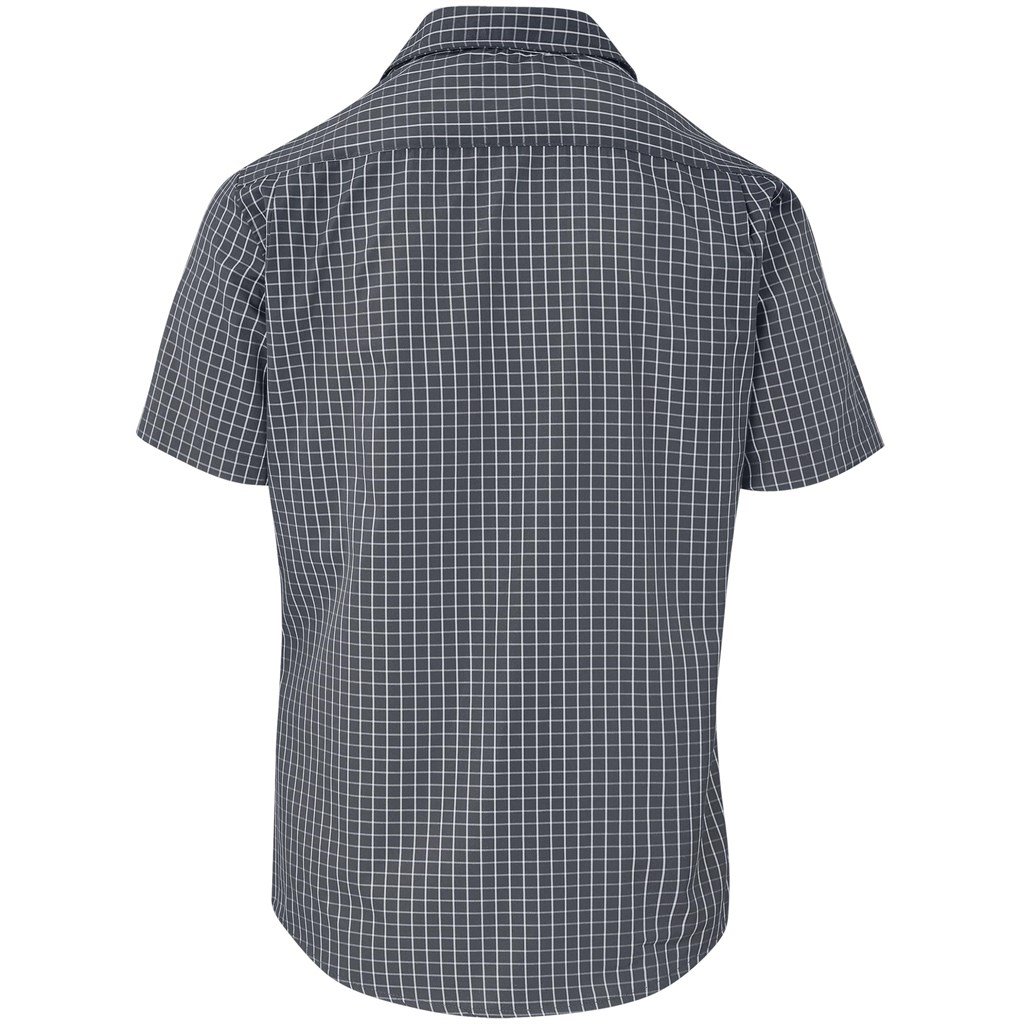 Mens Short Sleeve Aston Shirt - Grey