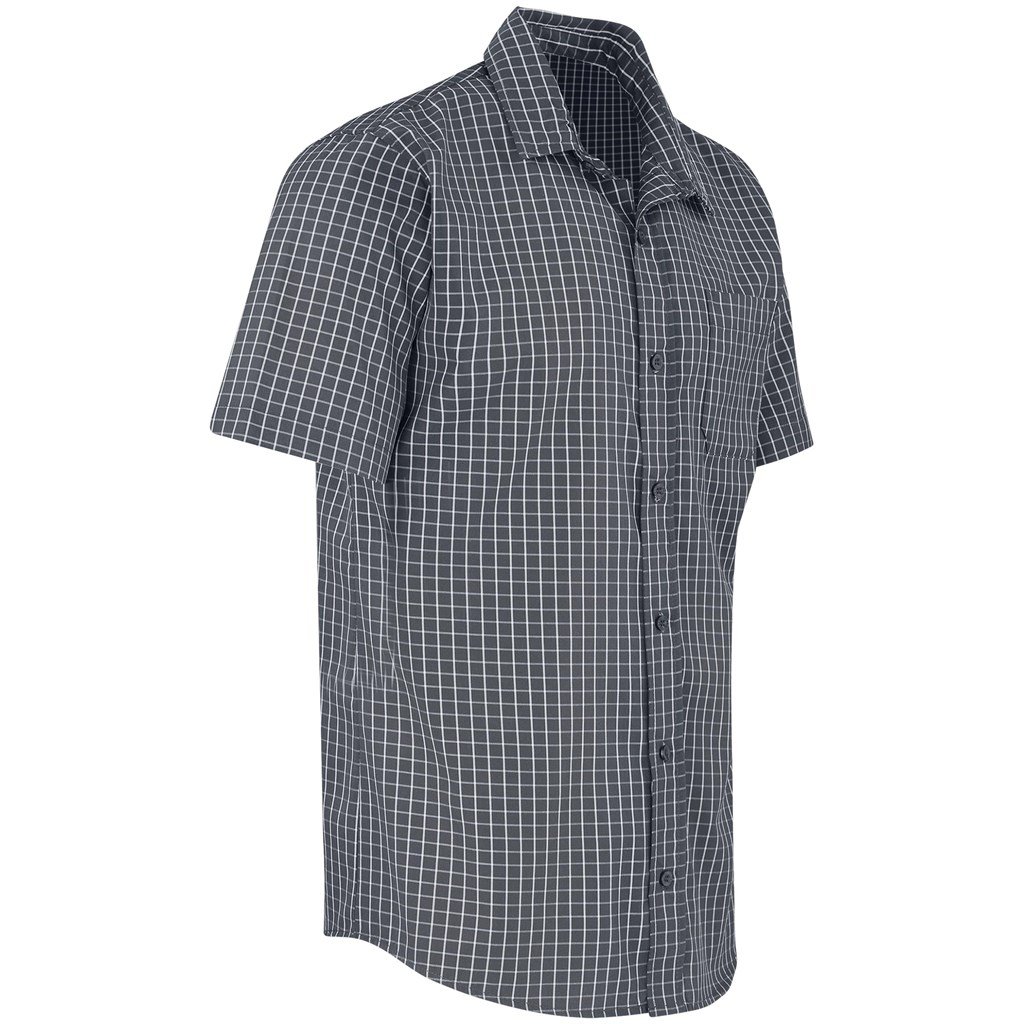Mens Short Sleeve Aston Shirt - Grey - Image 3