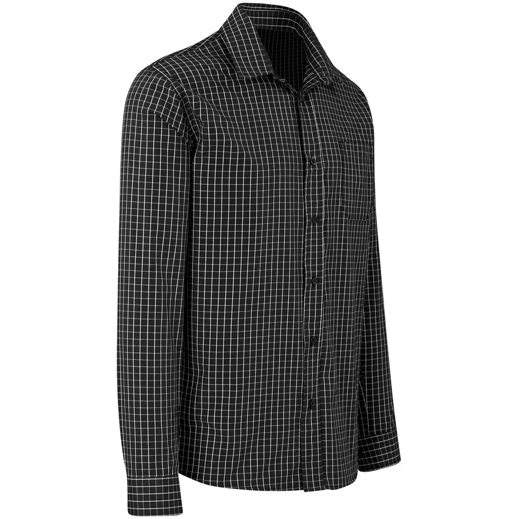 Men Long Sleeve Aston Shirt - Black - Image 4
