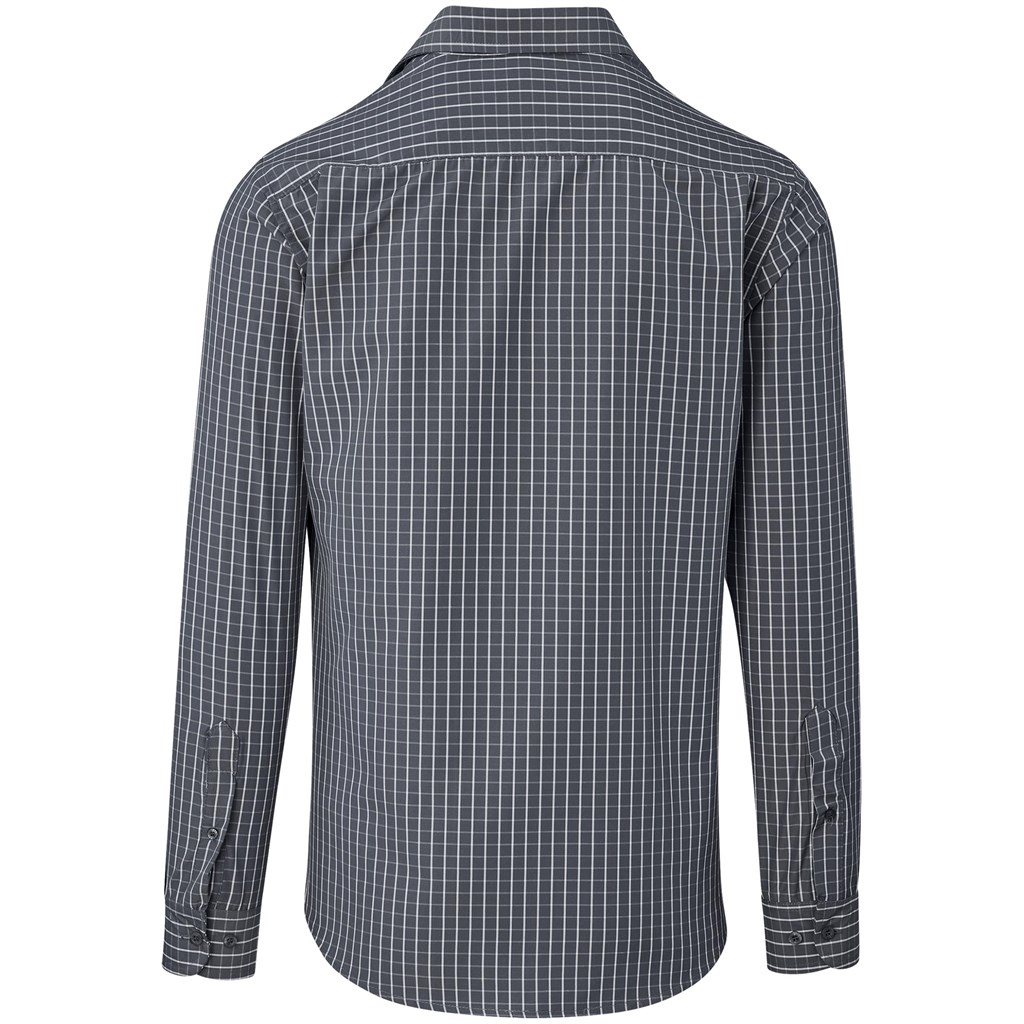 Men Long Sleeve Aston Shirt - Grey - Image 3