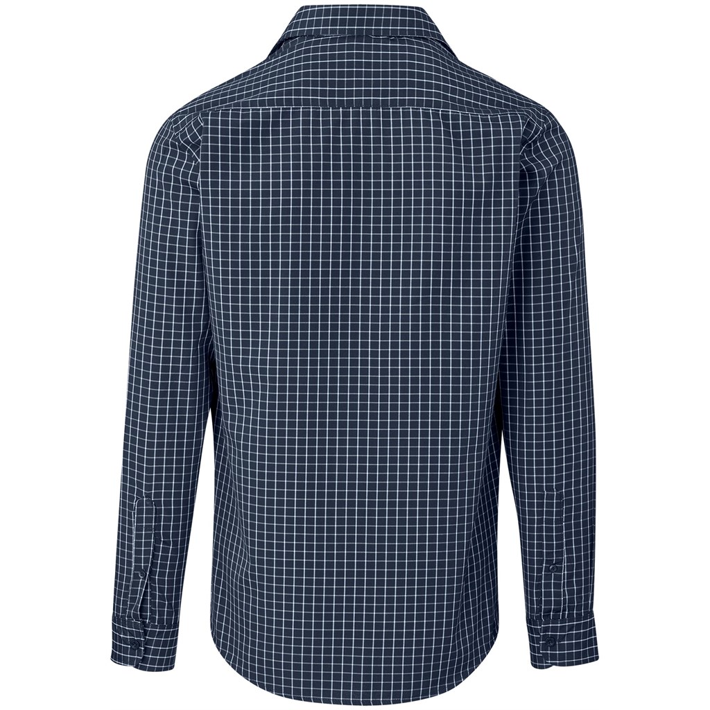 Men Long Sleeve Aston Shirt - Navy - Image 3