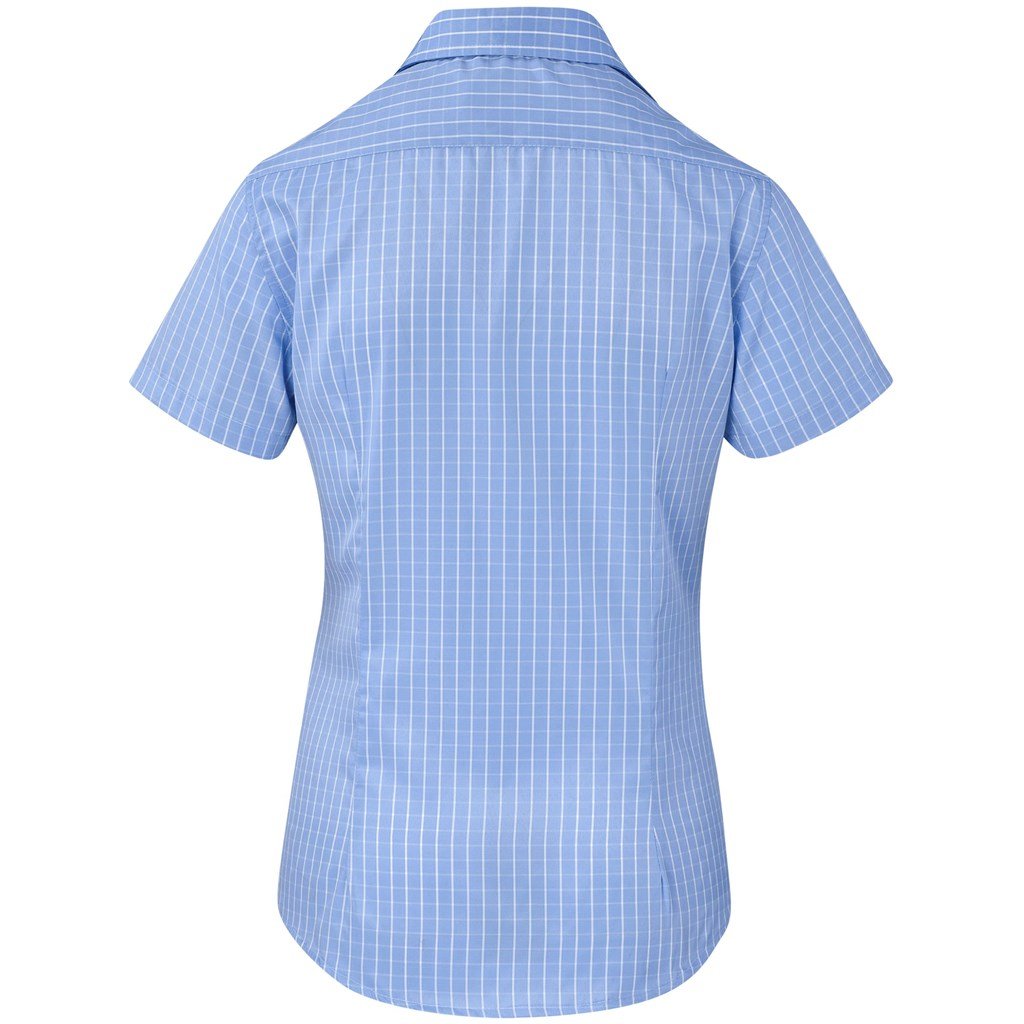 Ladies Short Sleeve Aston Shirt - Light Blue