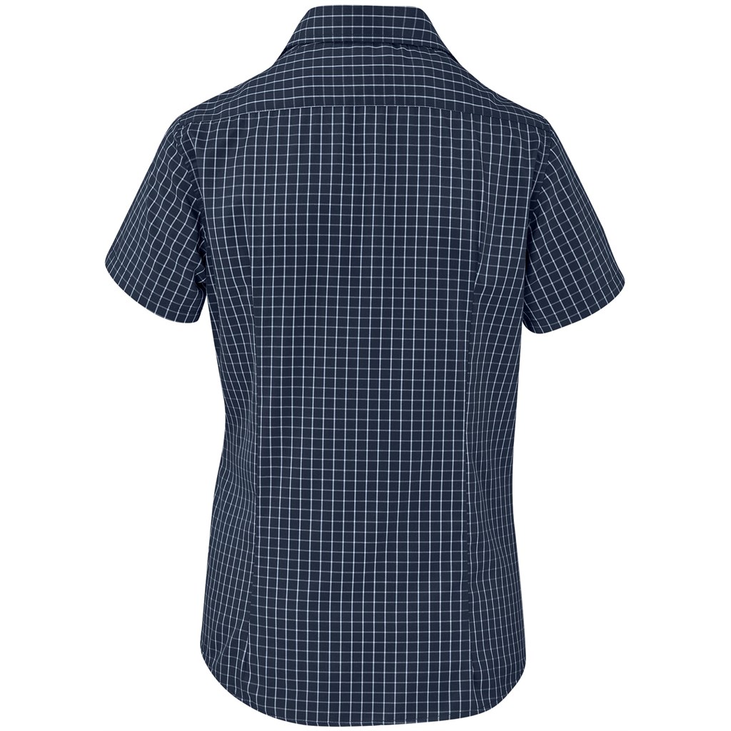 Ladies Short Sleeve Aston Shirt - Navy