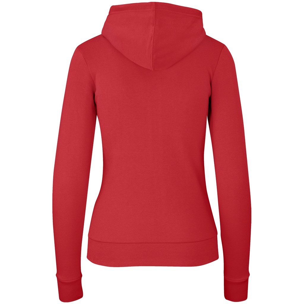 Ladies Bravo Hooded Sweater - Red