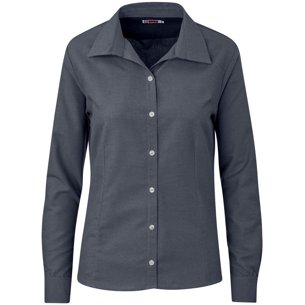 Ladies Long Sleeve Aspen Shirt - Grey
