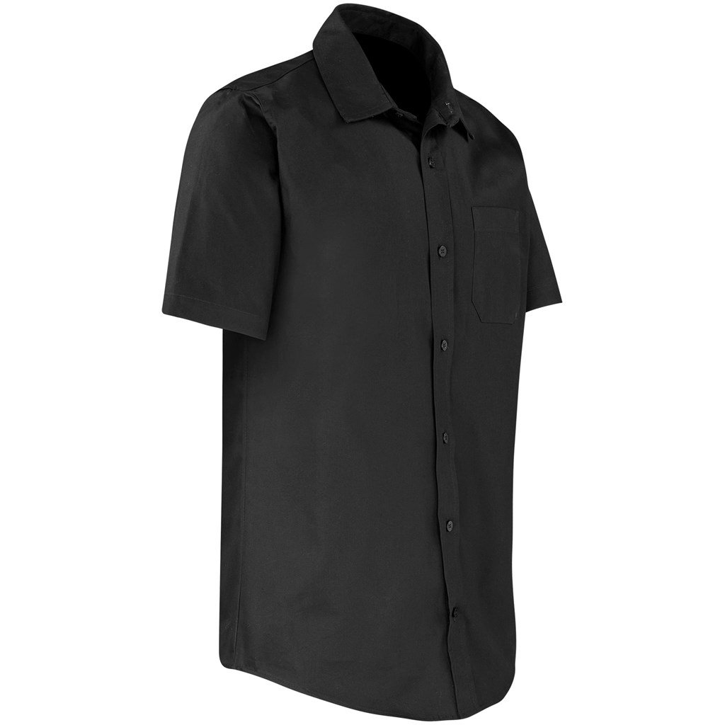 Mens Short Sleeve Milano Shirt - Black