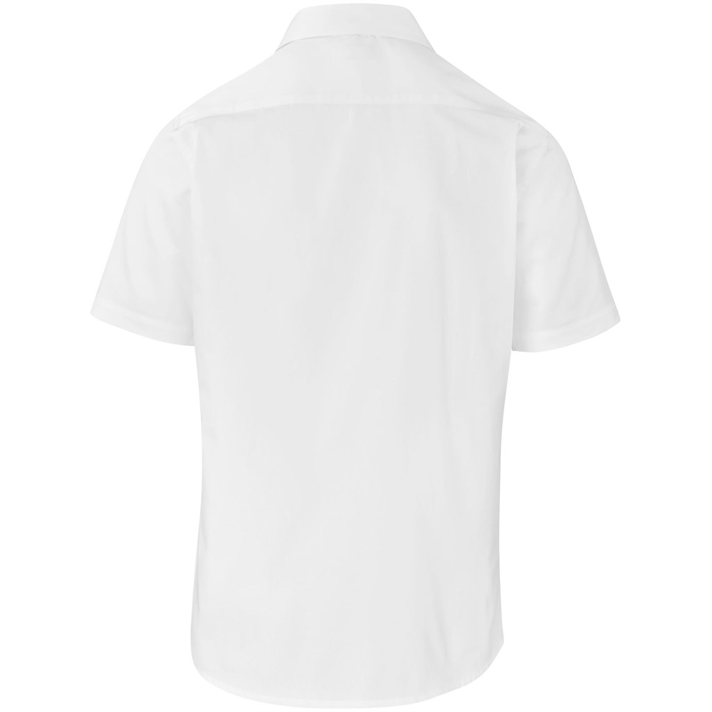 Mens Short Sleeve Milano Shirt - White