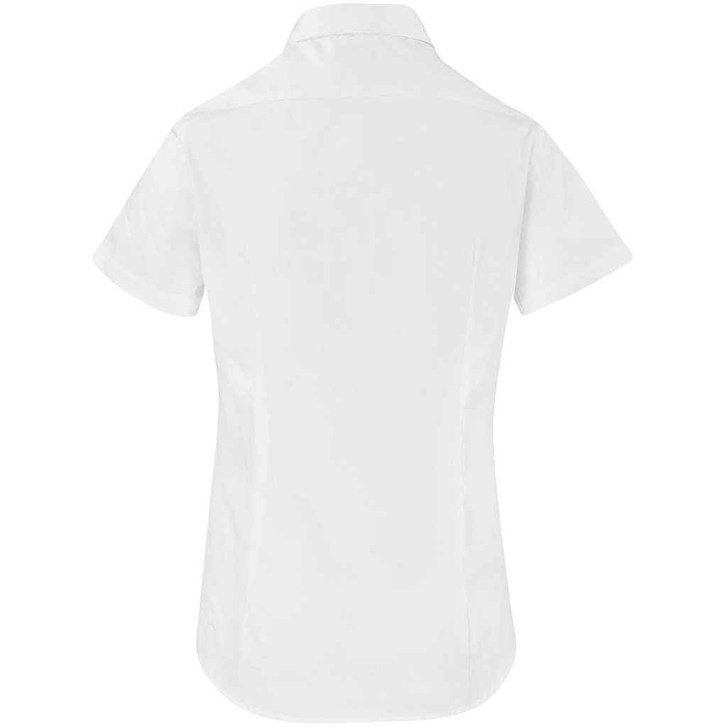 Ladies Short Sleeve Milano Shirt - White