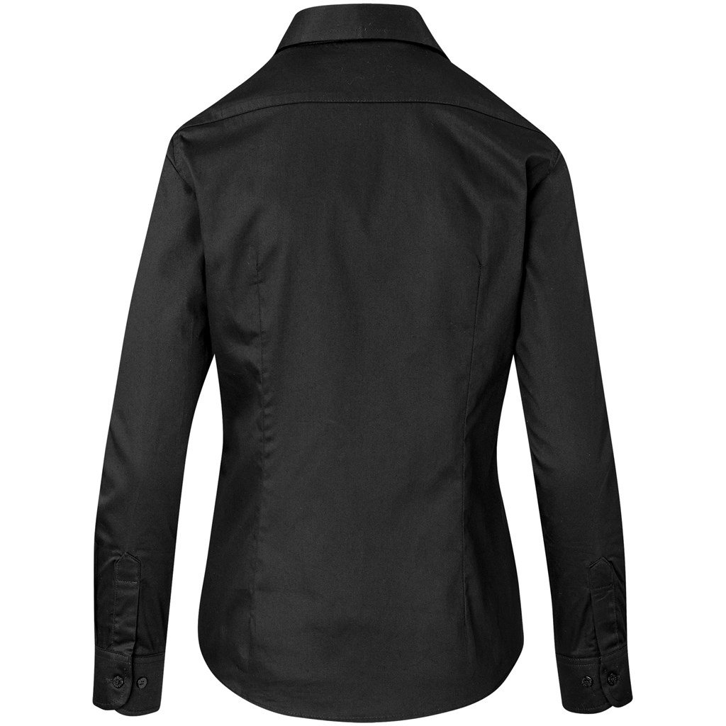 Ladies Long Sleeve Milano Shirt - Black