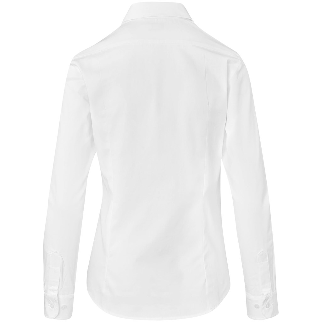 Ladies Long Sleeve Milano Shirt - White